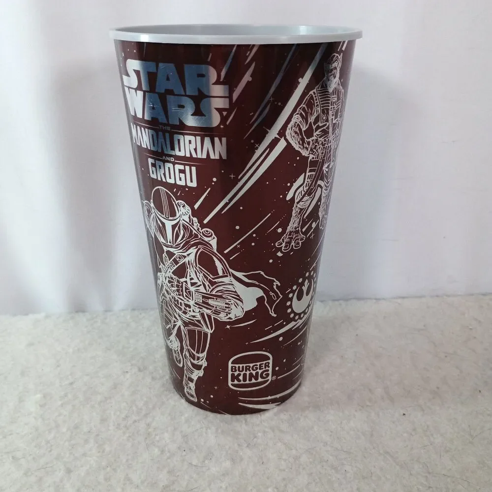 2026 Burger King Star Wars Mandalorian Grogu Rust Cup Din Djarin Collectible